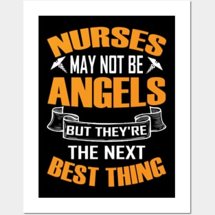 Nurses Are Angels T-Shirt Posters and Art